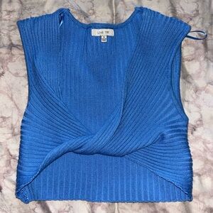 Love Tree Vibrant Blue Ribbed Tank Top